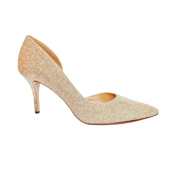 BCBG Women’s Gold Glitter D’Orsay Stiletto Heels – Size 8 - Picture 8 of 8